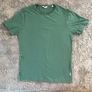 Only&Sons Green & Black Striped Short Sleeves Tee